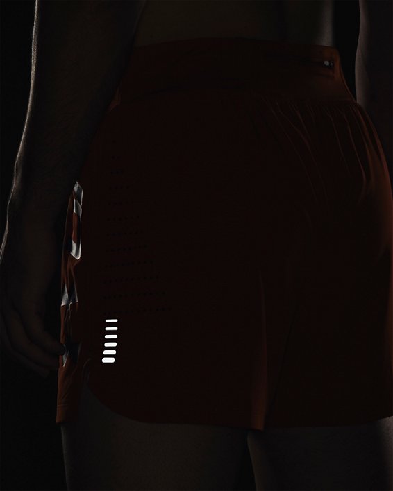Men's UA Speedpocket 5" Shorts, Orange, pdpMainDesktop image number 4